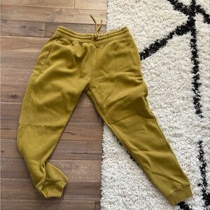Mens Mustard Jogger Pants